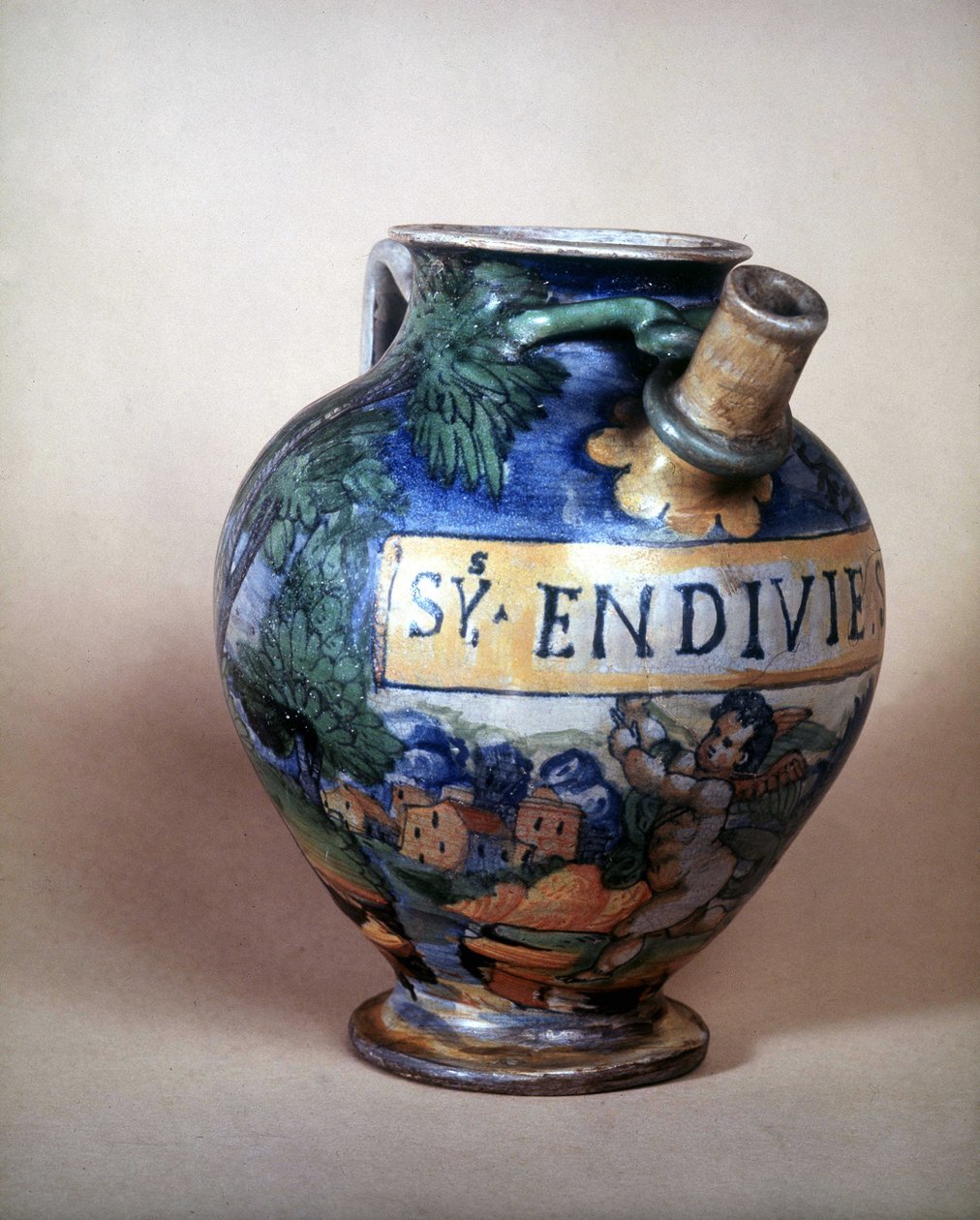 Keramikkanna av Urbin. 1500-talet. Museo del Castello. Milano av Italian School