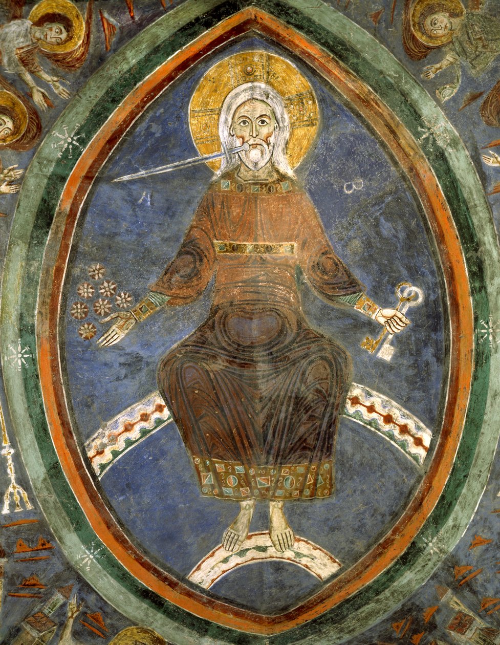 Apokalypsens Kristus, Anagni-katedralens krypta av Italian School