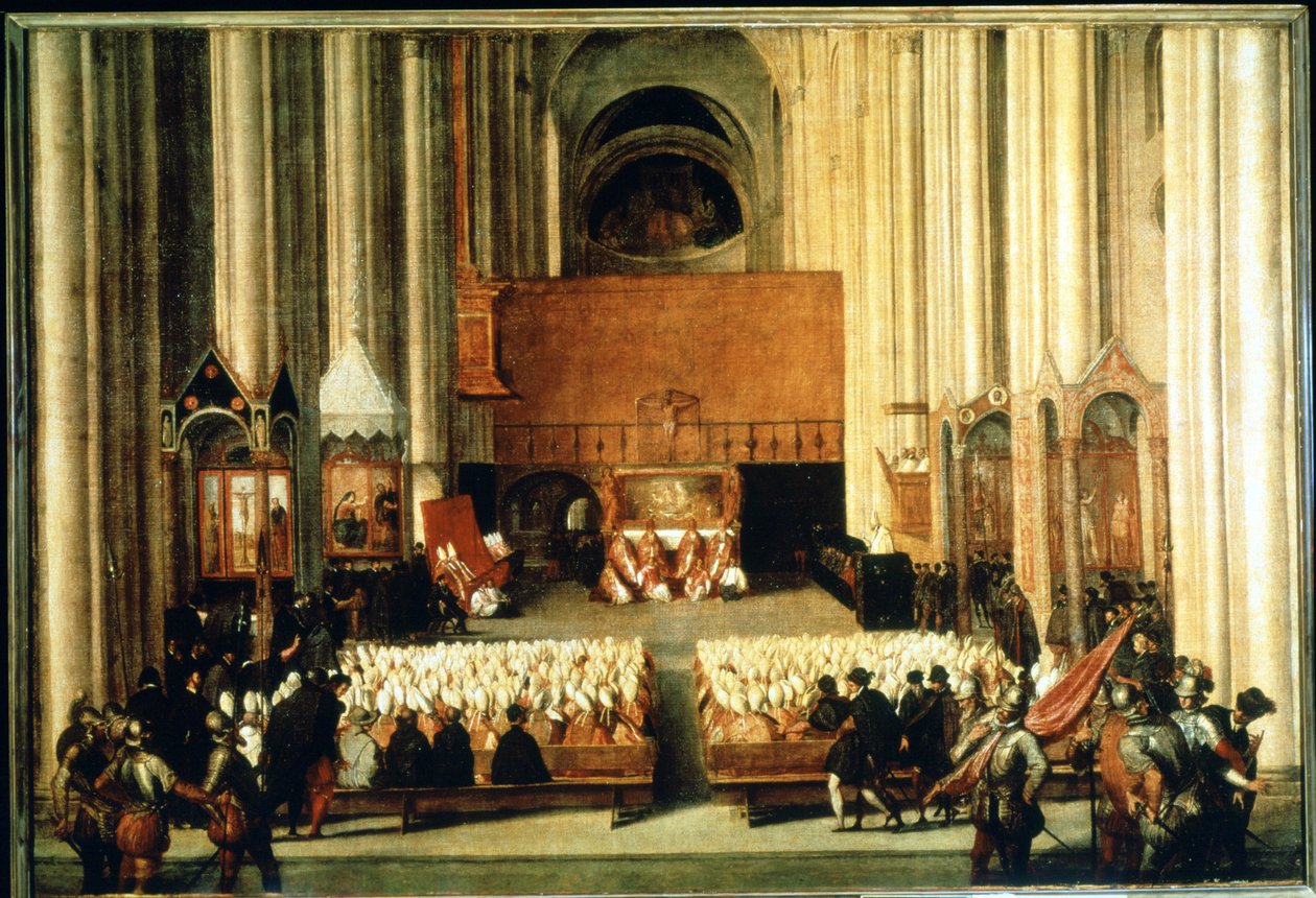 Konciliet i Trent (1545 - 1563). italiensk skola av Italian School