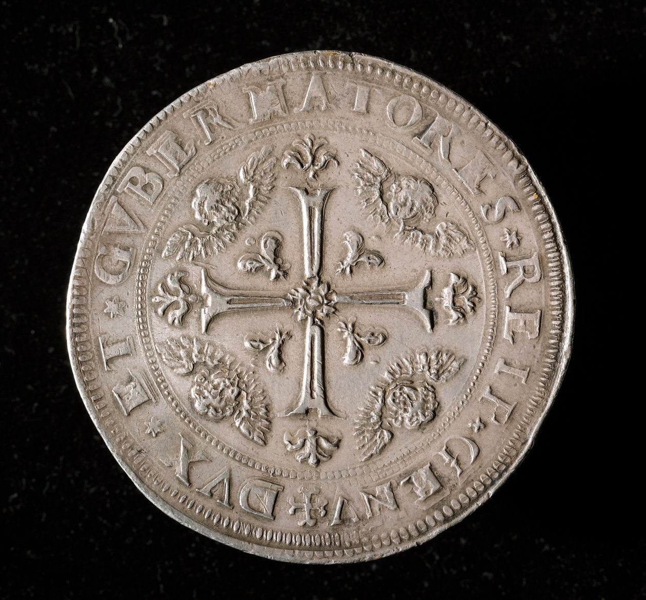 Republiken Genes valuta: sex ecu silvermynt. Diam. 61,5 mm. 1715. Tillbaka. Genes Musei di Strada Nuova (inv, M7156) av Italian School