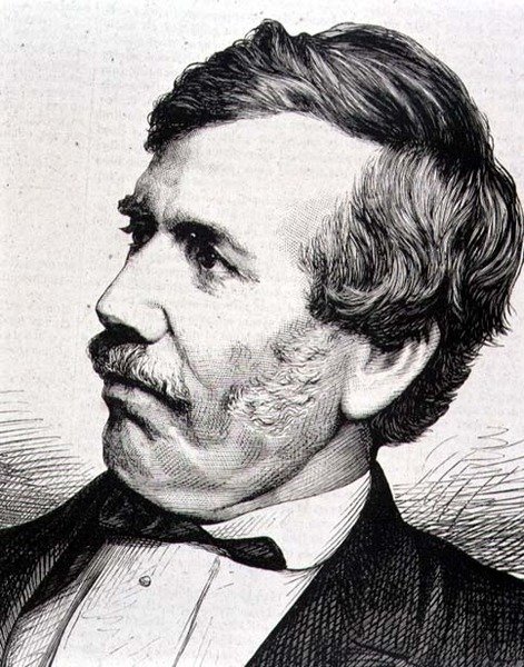 David Livingstone (1813-73) skotsk missionär och afrikansk upptäcktsresande (gravyr) av Italian School