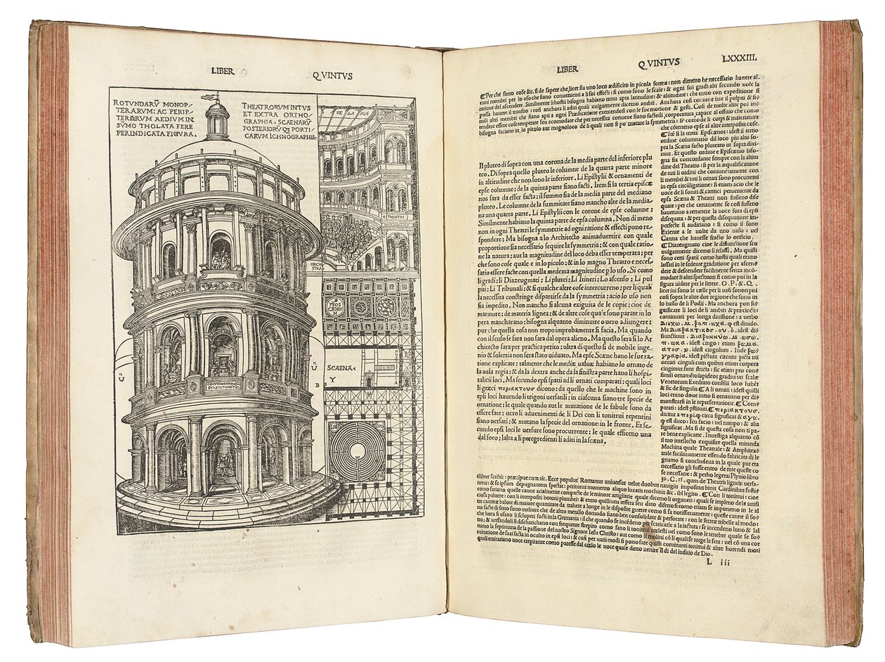 "Decementsbokens arkitektur" av Marcus Pollio Vitruvius av Italian School