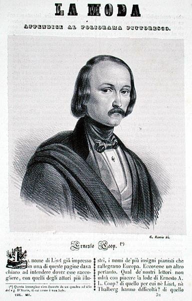 Ernesto Coop, graverad av G. Riccio (litho) av Italian School