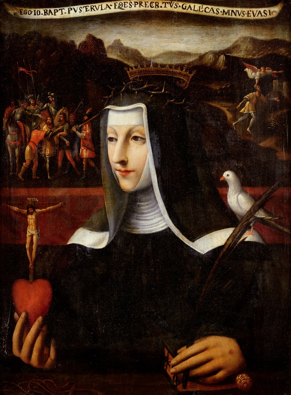 Ex Voto tillägnad St. Katarina av Siena (1347-80) (olja på panel) av Italian School