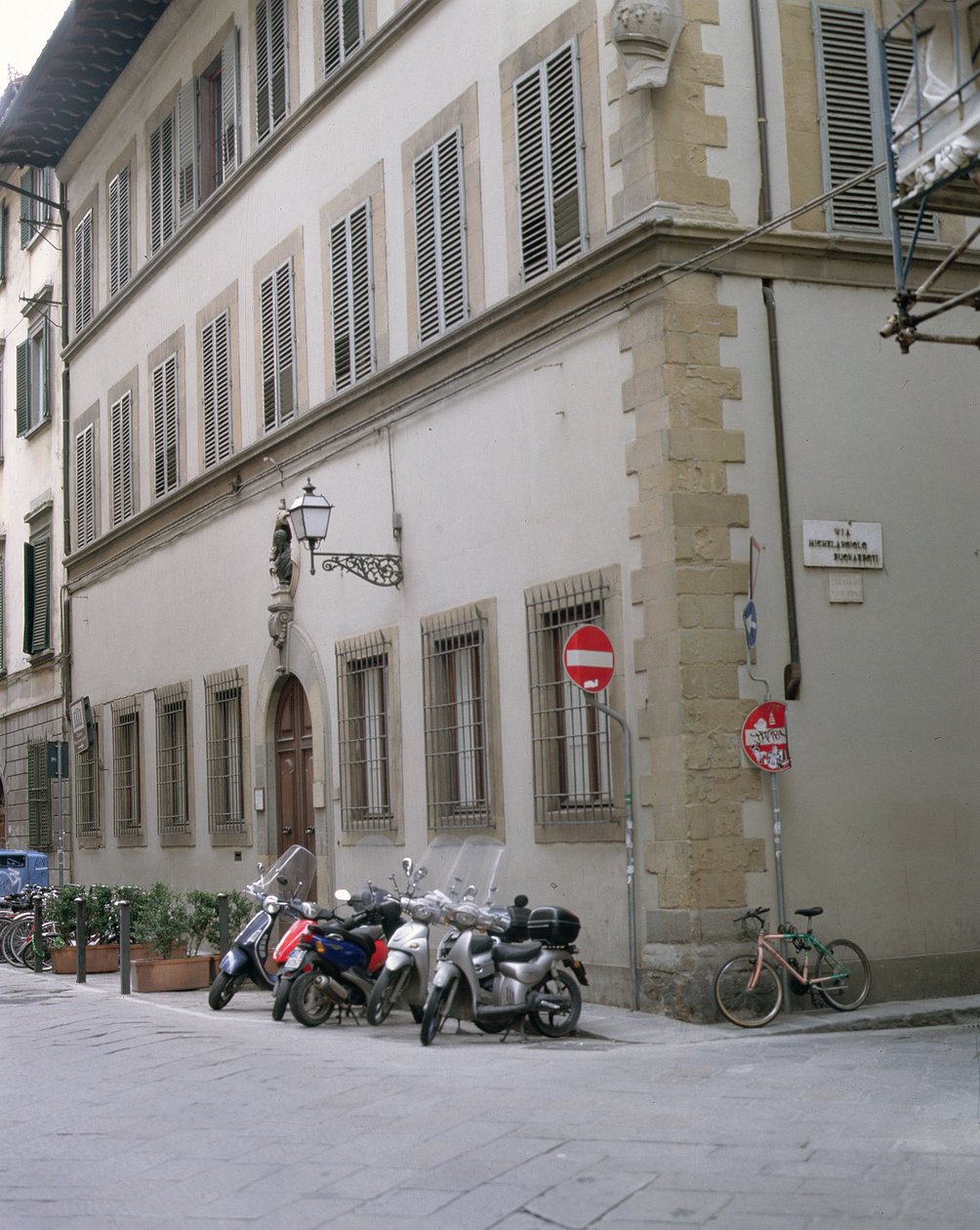 Fasad av Casa Buonarroti av Italian School