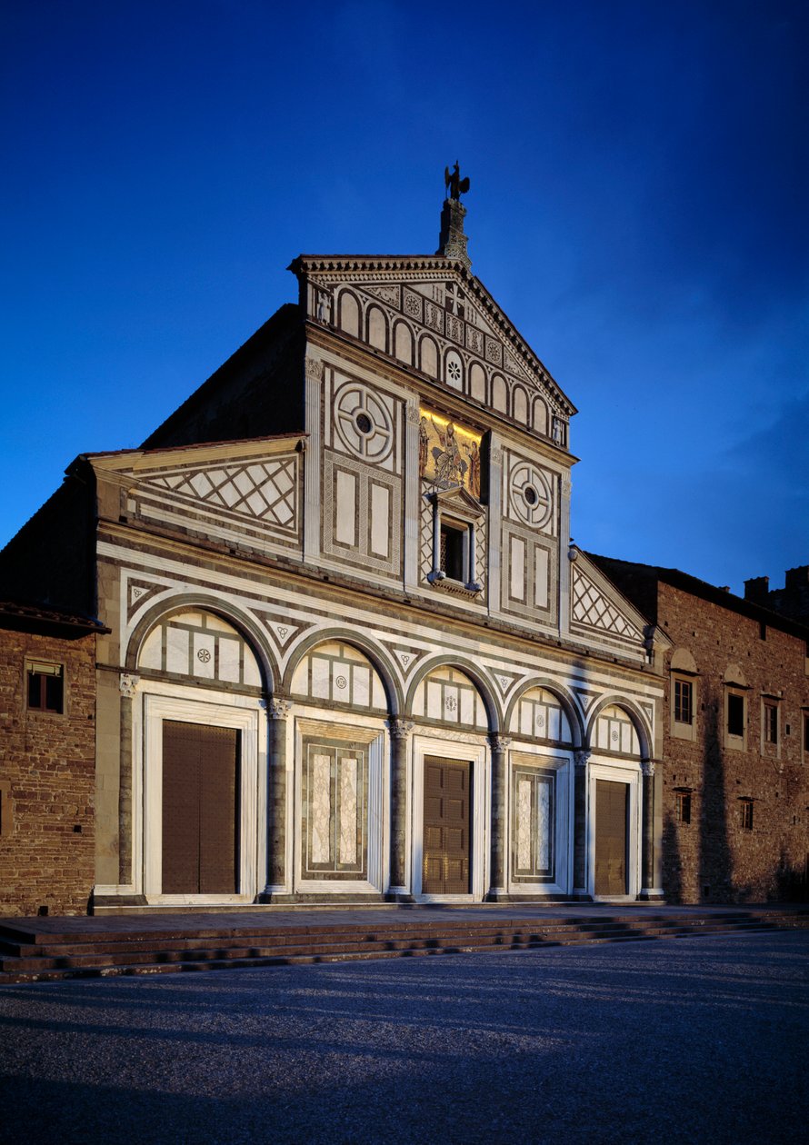 Kyrkans fasad av Italian School