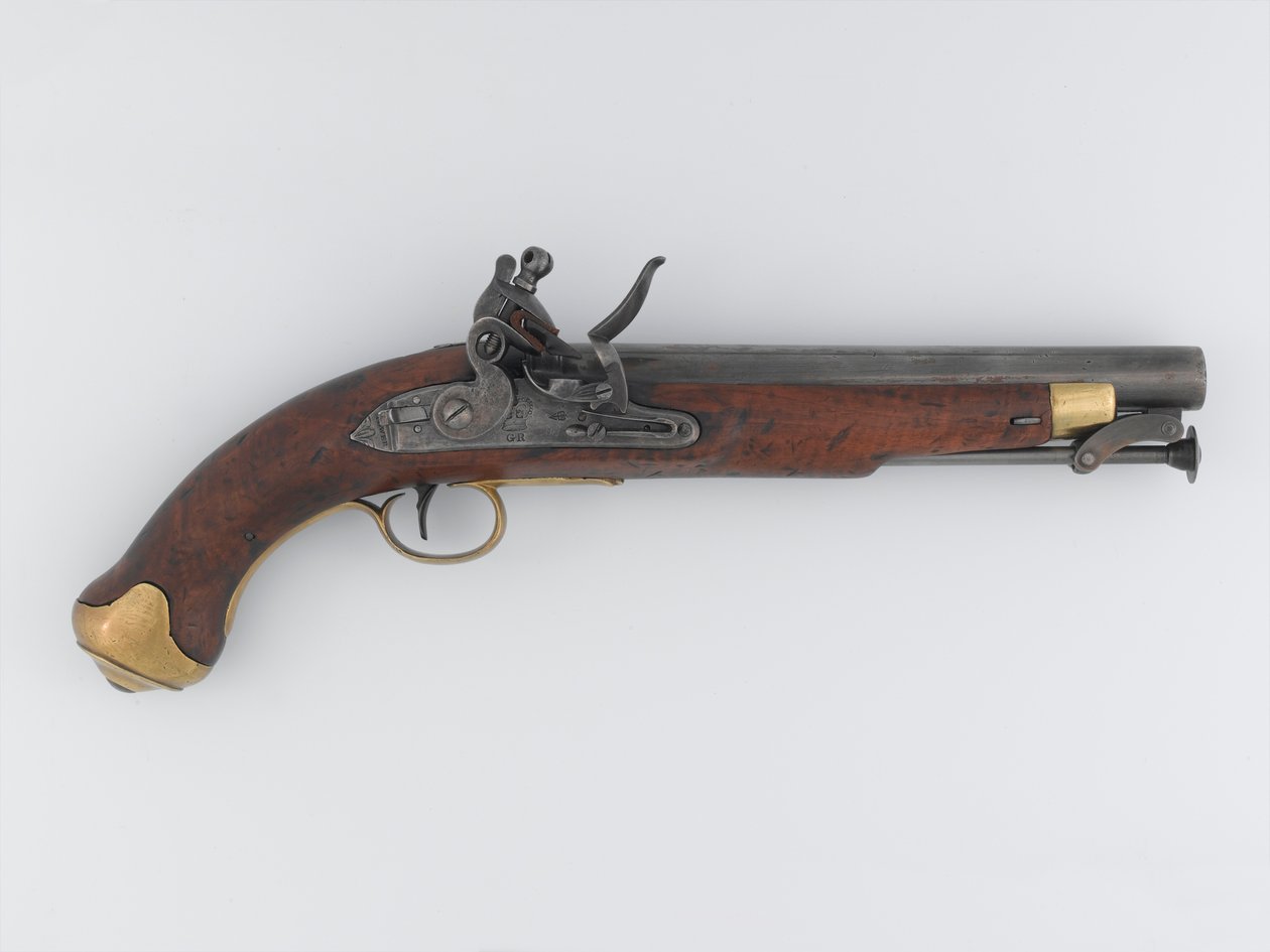 Flintlock 16 (0,65 tum) pistol, New Land Pattern, Light Dragoons, c.1808 (pistol, flintlock, .65 i New Land-mönster lätt dragon) av Italian School