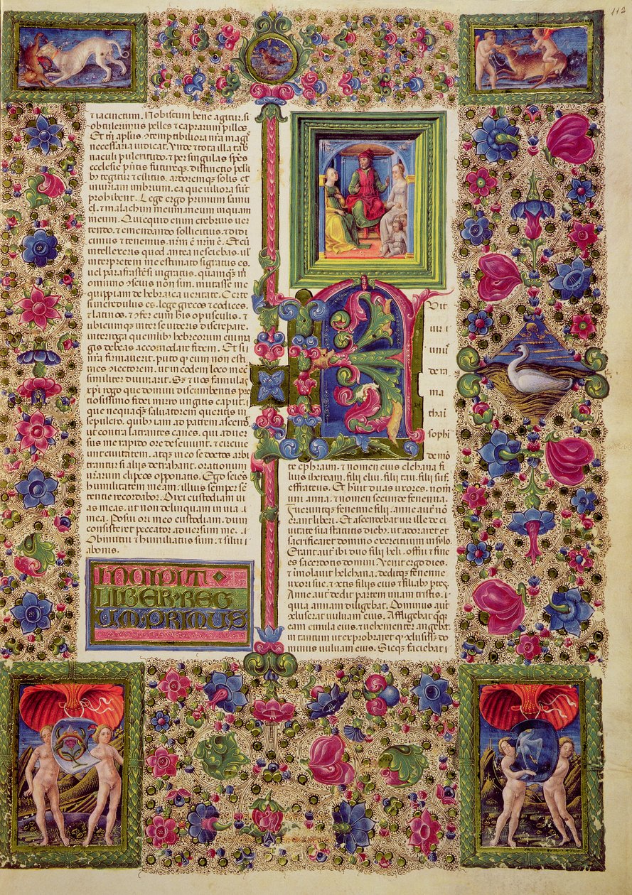 Fol.112r The First Book of Kings, från Borso d