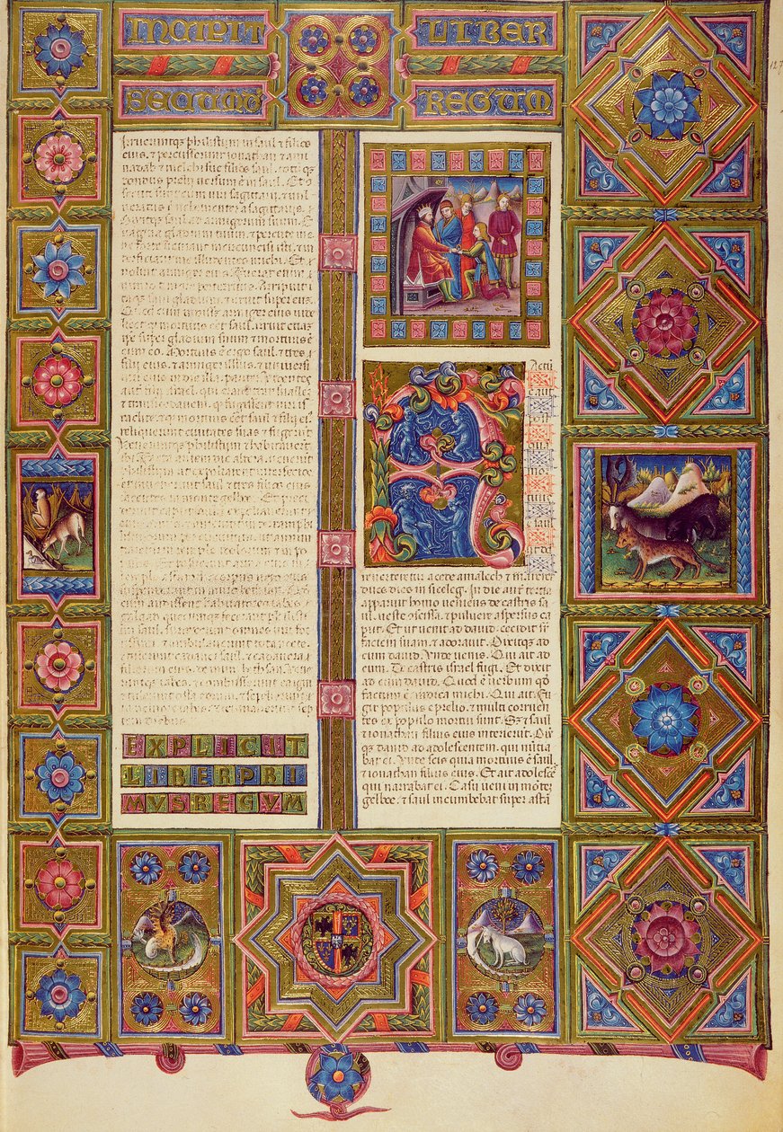 Fol.127r Andra kungaboken, från Borso d