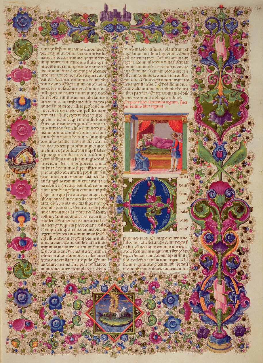 Fol.139r The Third Book of Kings, från Borso d