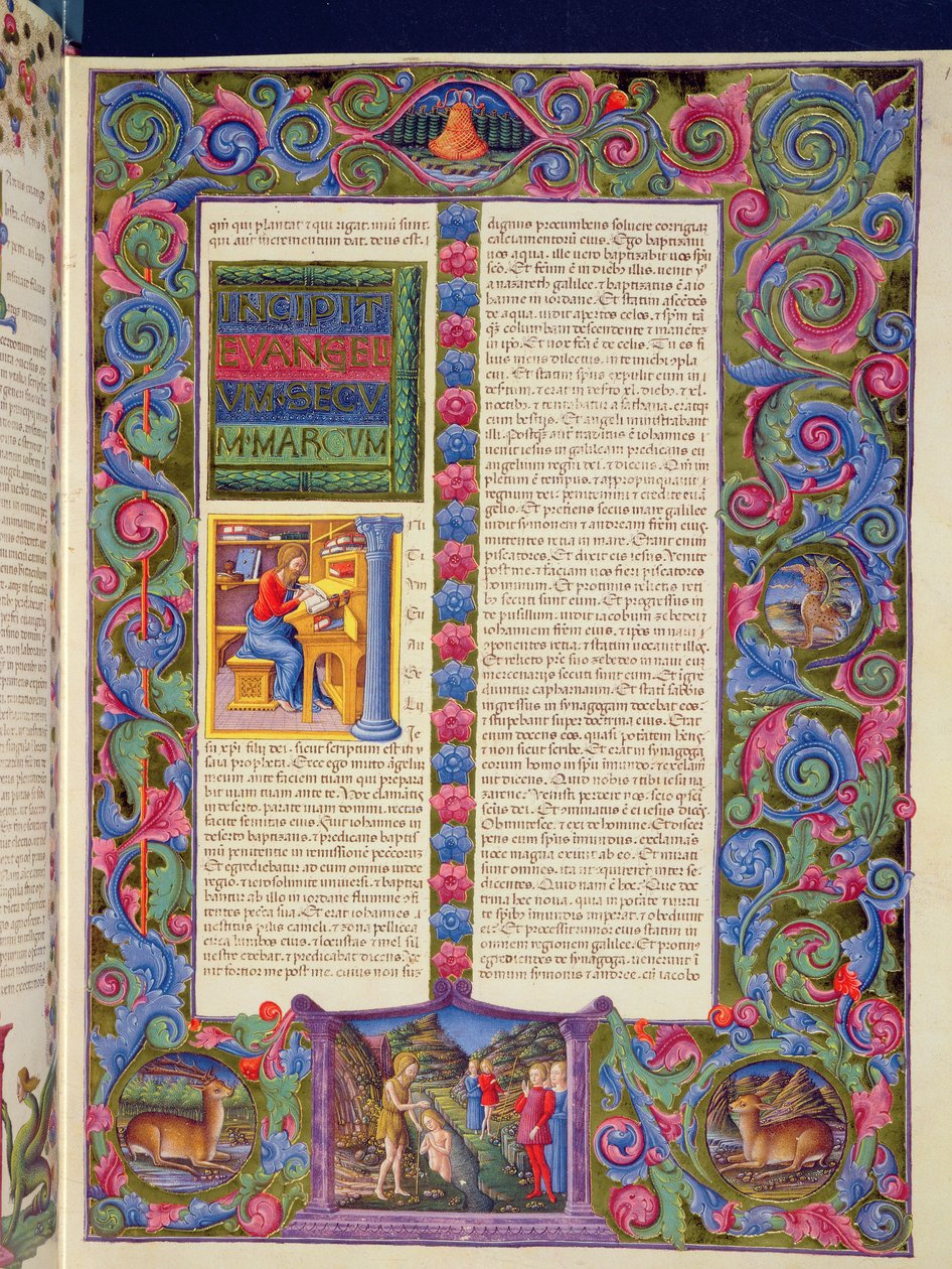 Fol.149r Andra Markusevangeliet, från Borso d