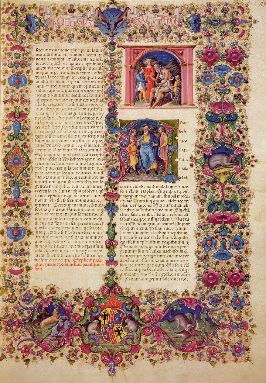 Fol.167r First Book of Chronicles, från Borso d
