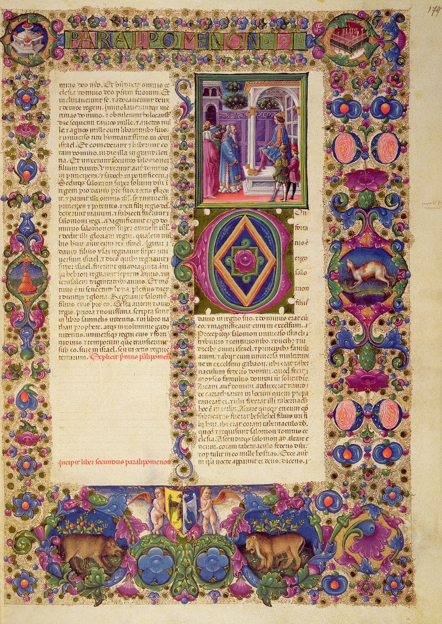 Fol.179r Krönikeboken, från Borso d