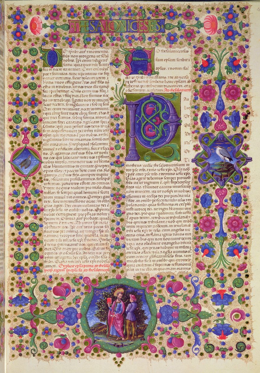Fol.207r Andra brevet från St. Paulus till thessalonikerna, från Borso d