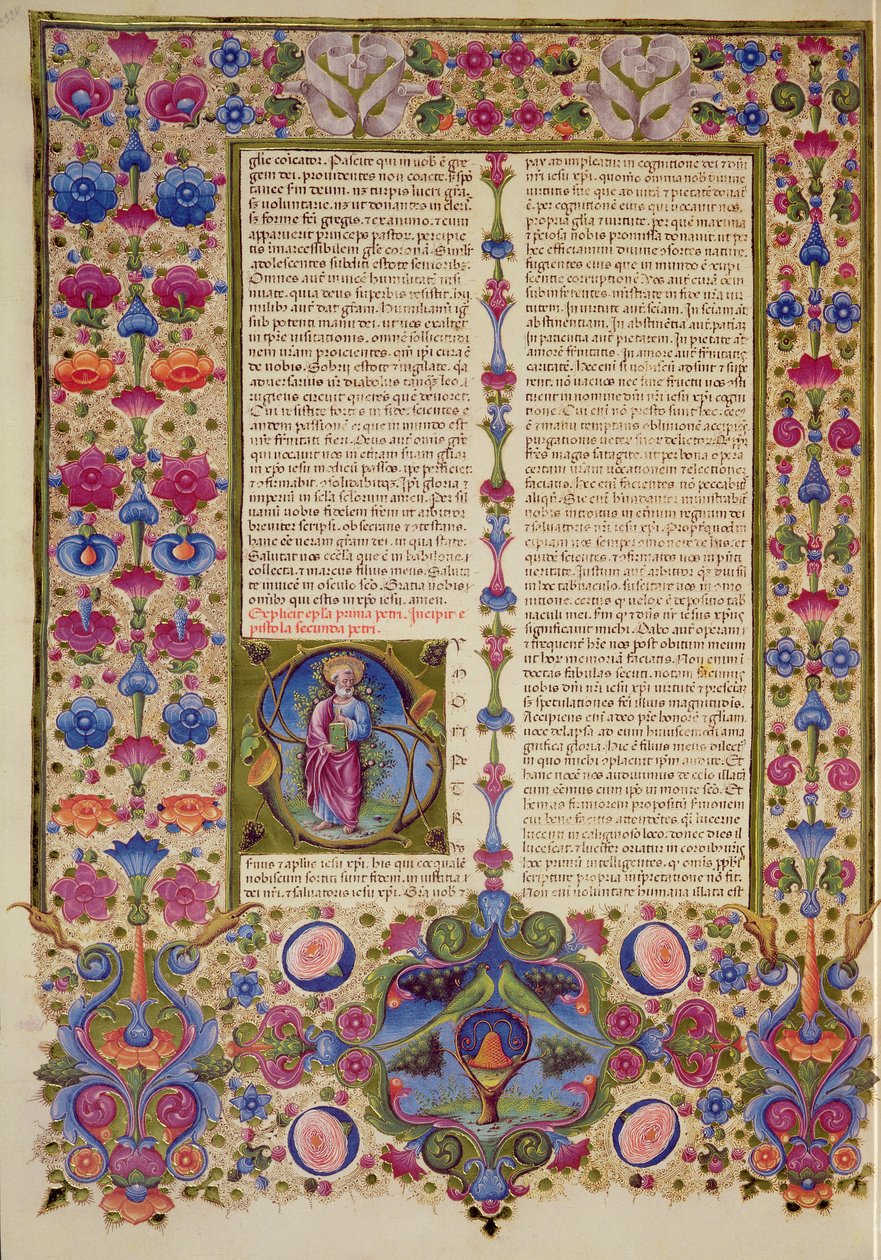 Fol.232v Andra brevet från St. Paulus till apostlarna, från Borso d
