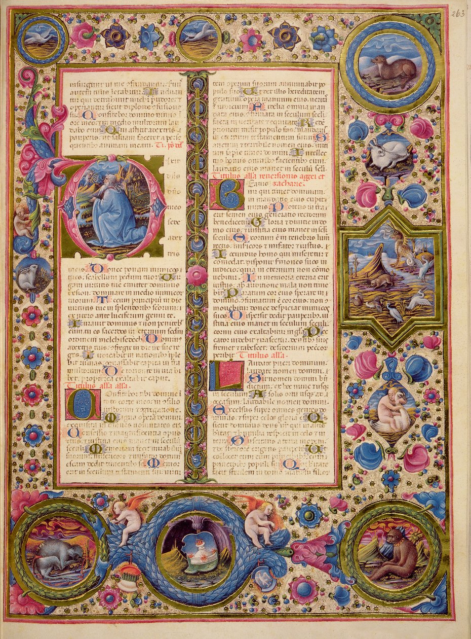 Fol.263r Boken om Zaccharia, från Borso d