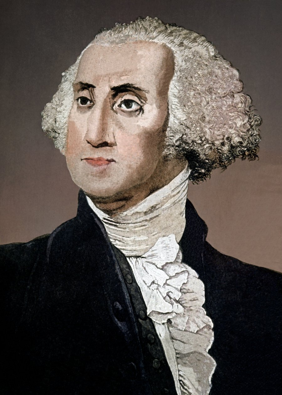 George Washington, ca 1880 (gravyr) av Italian School