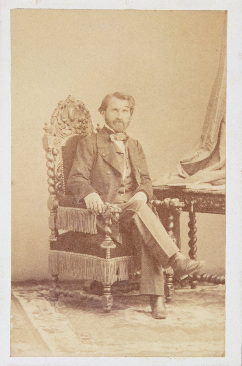 Giuseppe Verdi (1813-1901) c.1860 (sepiafoto) av Italian School