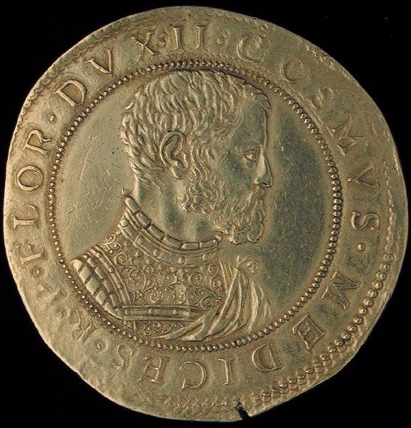 Guldplatta som tillhör Cosimo I (1519-74) de