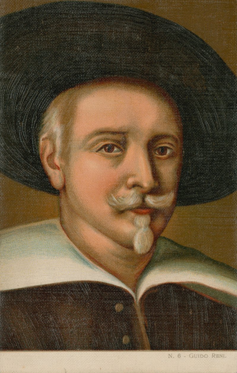 Guido Reni, italiensk målare (chromolitho) av Italian School