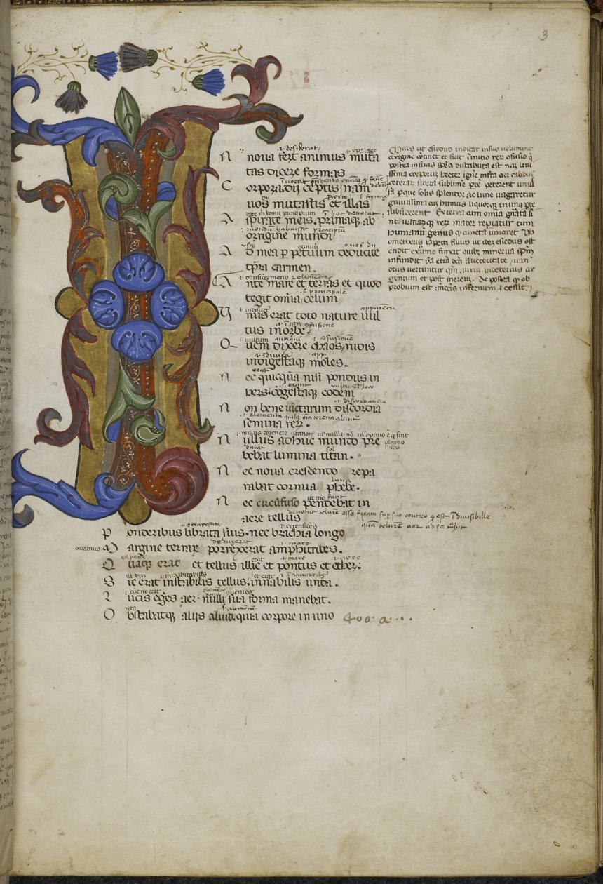 Harley 2769, f.3 Dekorerad initial 