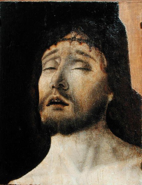 Head of the Dead Christ (olja på duk) av Italian School