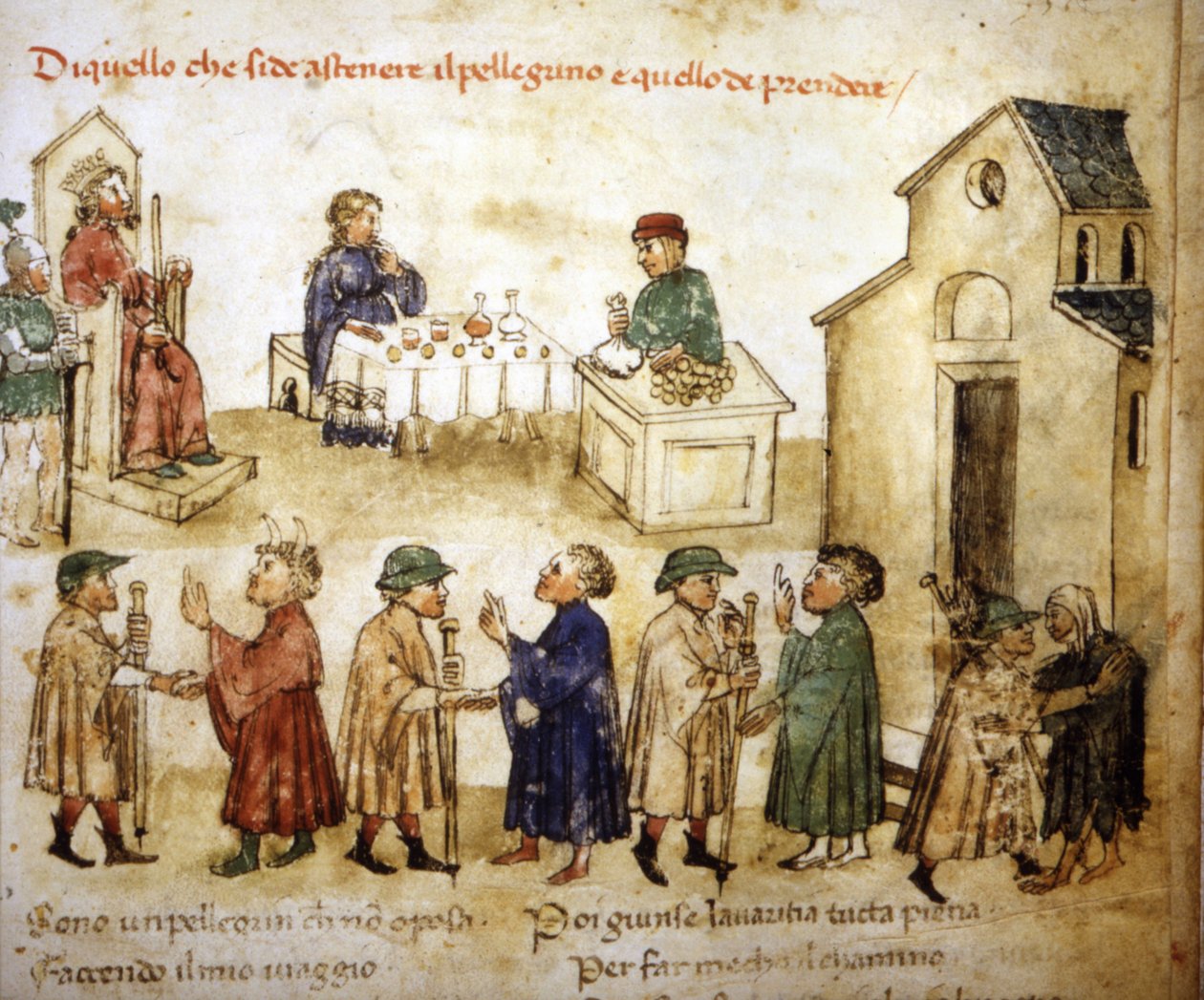 Hur pilgrimerna ska bete sig av Italian School