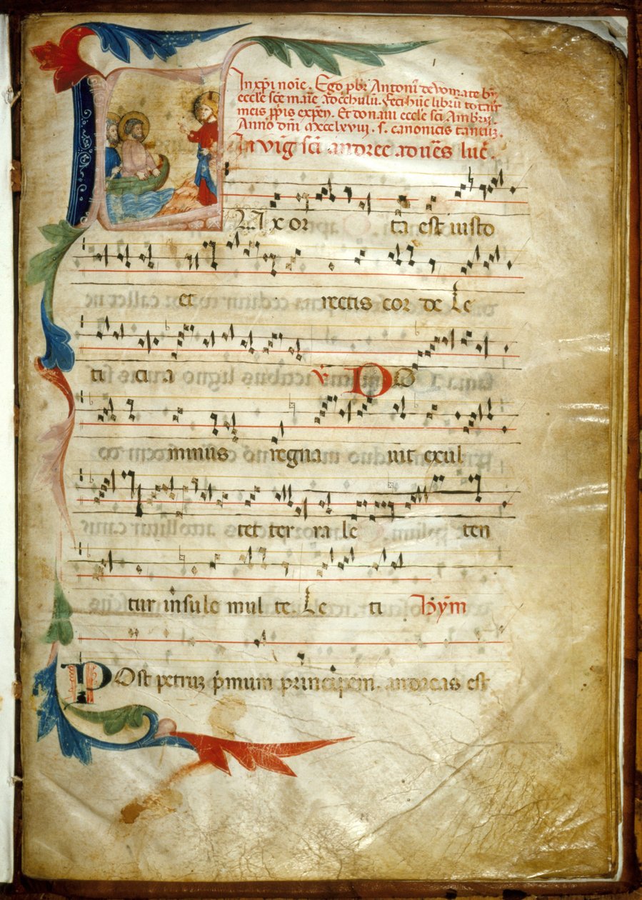 Messale Di Antonio Da Vumate - Upplyst partitur av ambrosiska sånger av Italian School