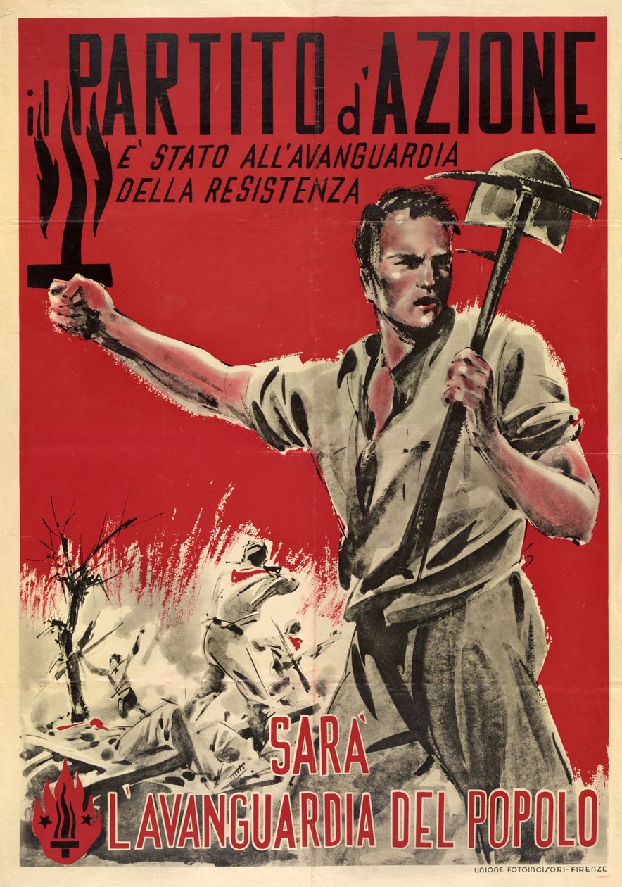 Italiensk propagandaaffisch "Partito d
