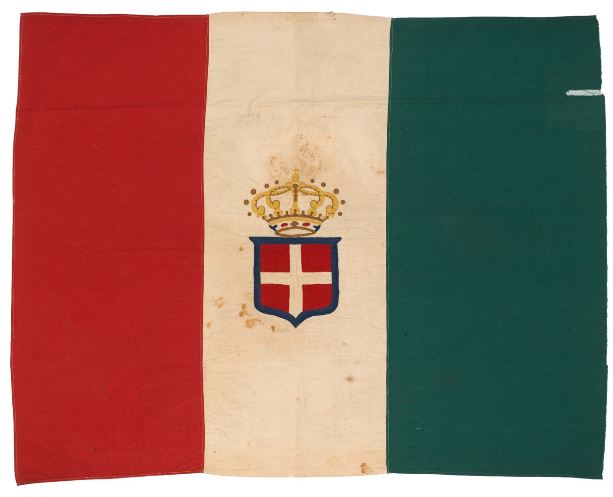 Italienska flaggan erövrad av King