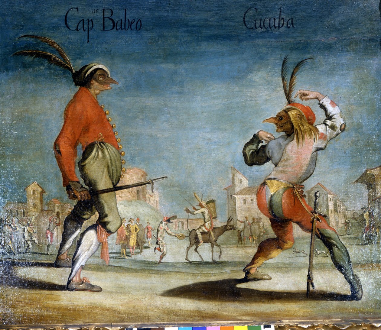 Italienska masker från Commedia dell