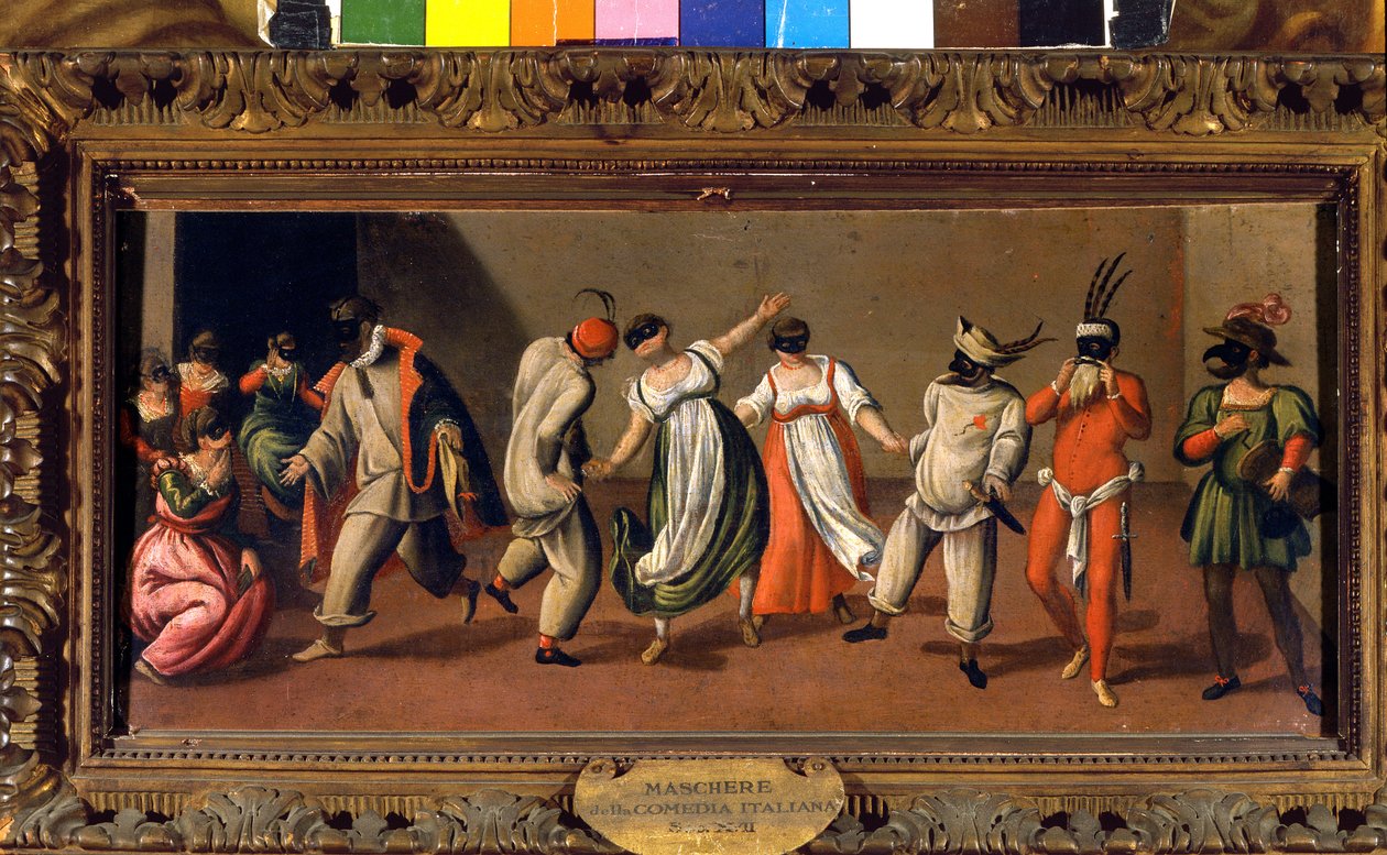 Italienska masker av Commedia dell