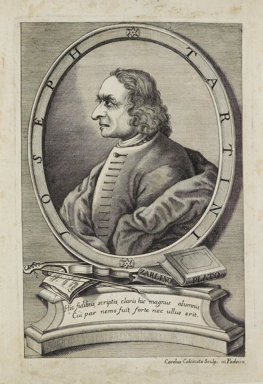 Joseph Tartini, graverad av Carlo Calcinotto (fl.1763), c.1763 av Italian School