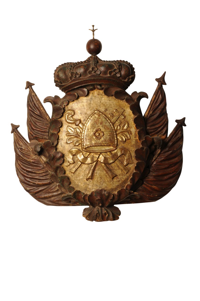 Stor barock rustningsristning, ca 1700 (trä) av Italian School