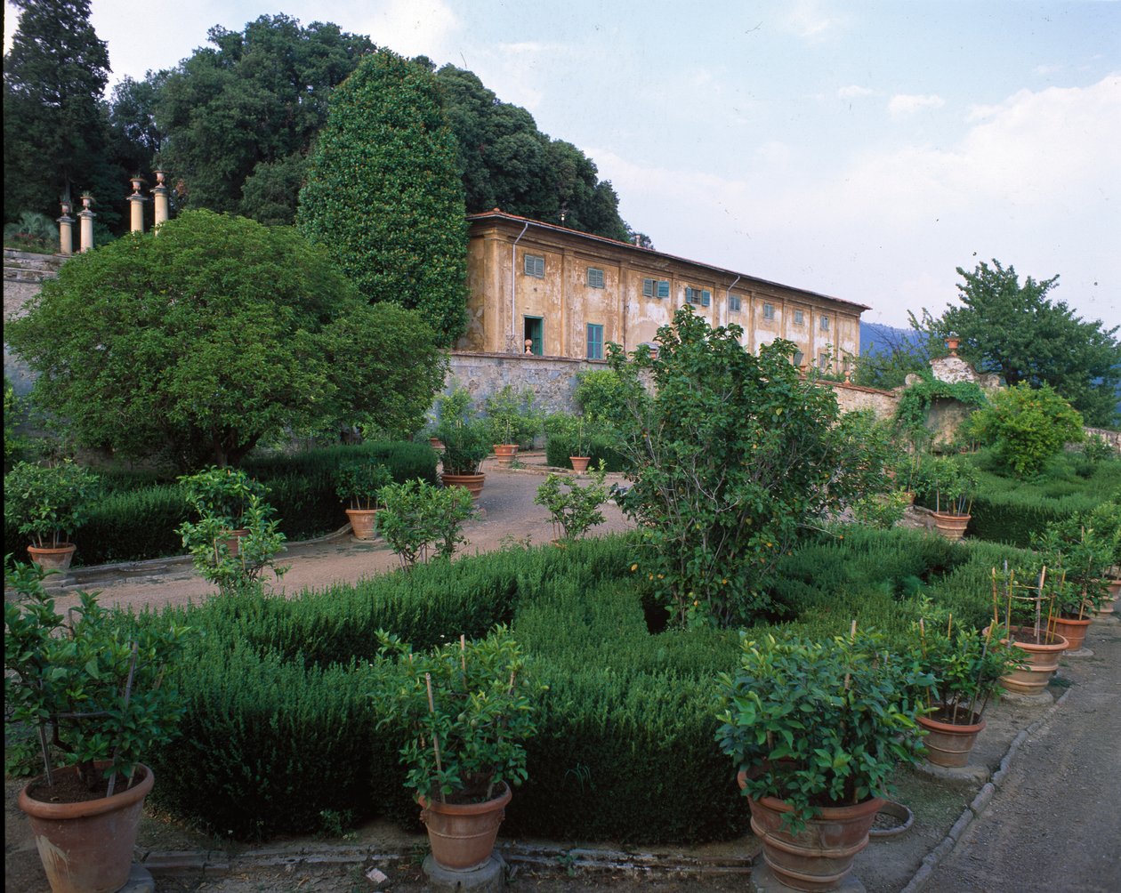 Limonaia och trädgård, Villa di Celle av Italian School