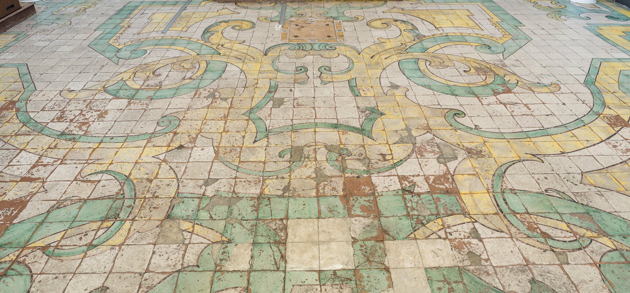 Majolica golvplattor av Italian School