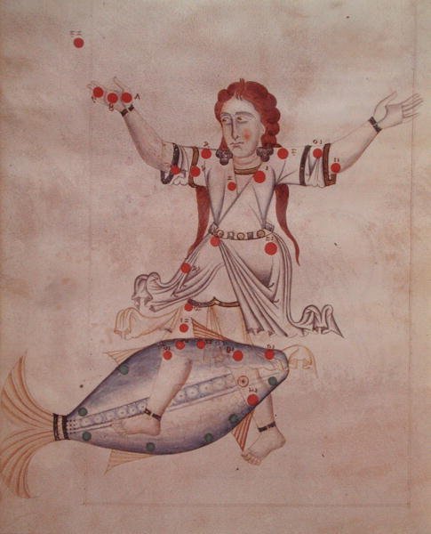 Ms.1036 The Constellation of Pisces, från 