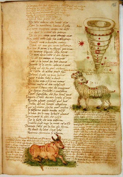 Ms Ital 483 P.4.7 f.156v Väduren och Oxen, från 