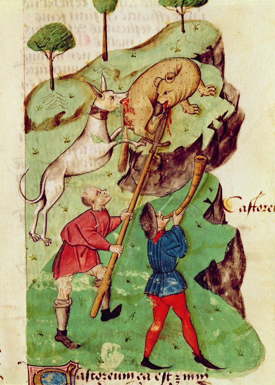 Ms Lat 993 fol.35r Jakten, från 