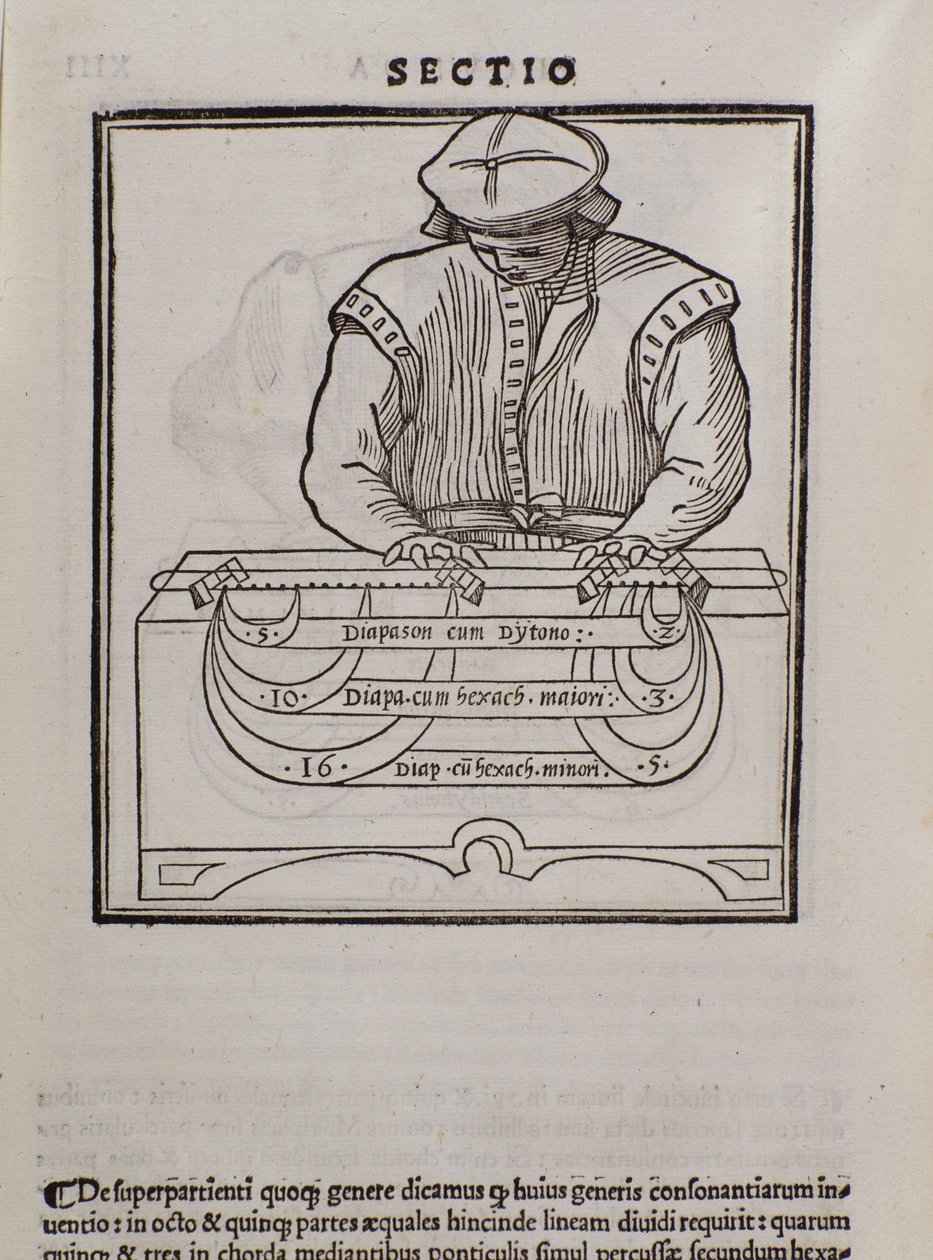 Sida från Musica theorica av Lodovico Fogliani (1475?-1542) (eller Ludovico Foliani) musikteoretiker av Italian School