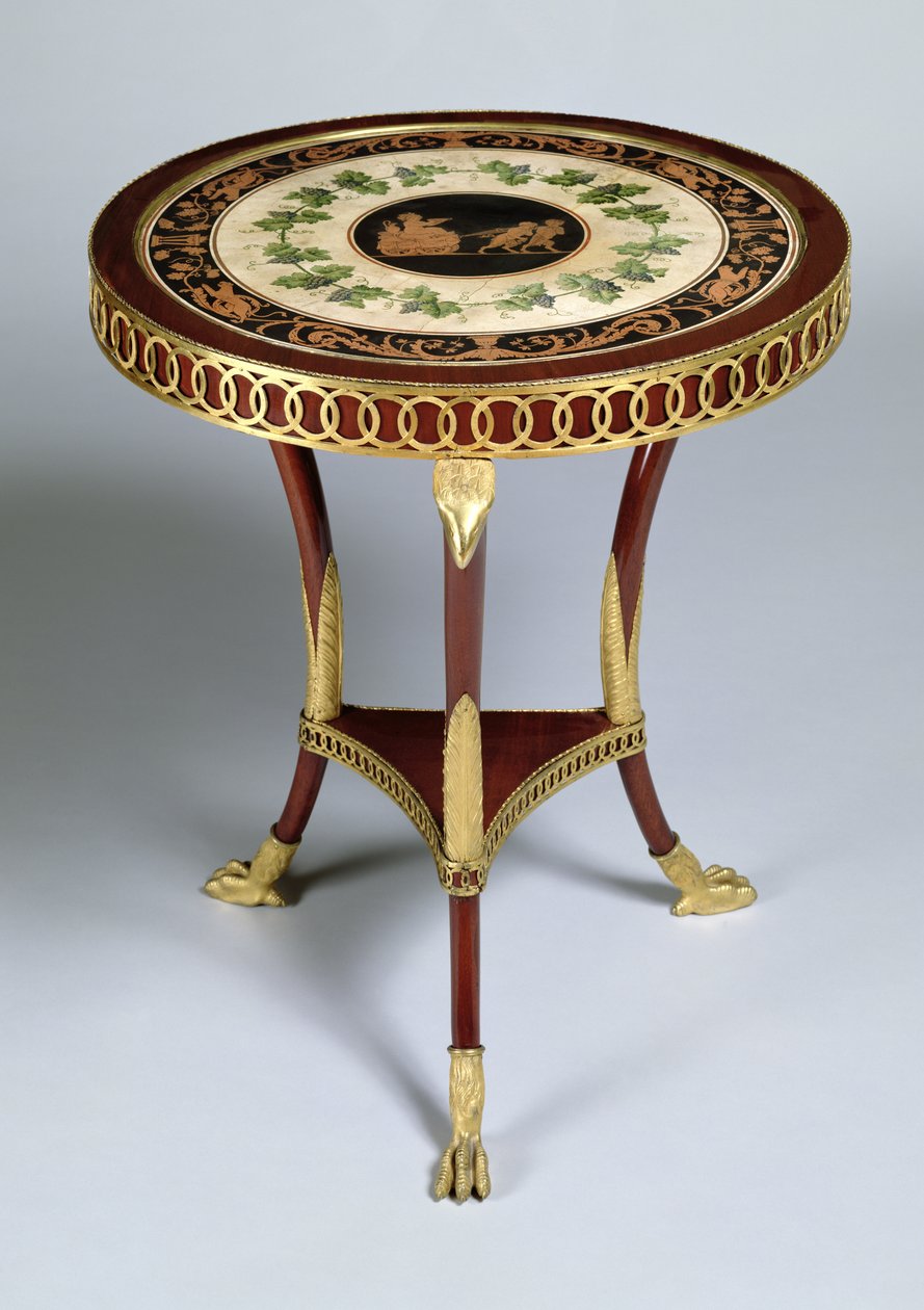 Piedestalbord, 1804-14 (förgyllt trä) av Italian School
