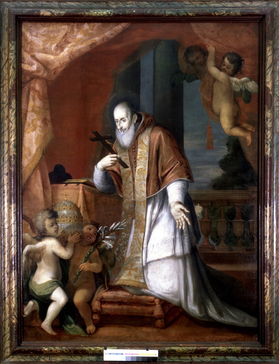 Pius V (1504 - 1572). Anonym målning från en Lombardkyrka. av Italian School