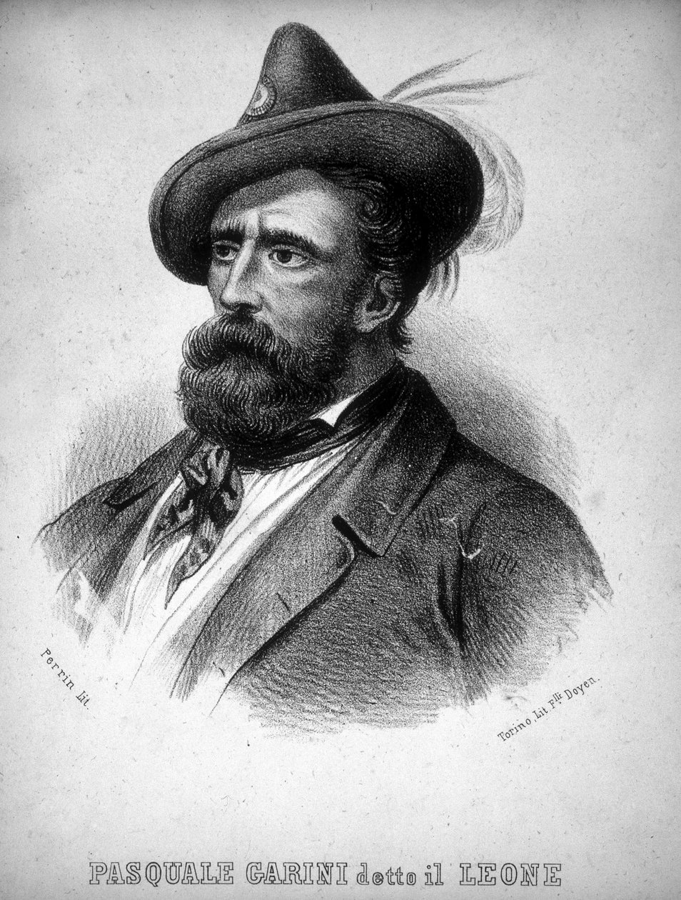 Porträtt av Brigand Pasquale Garini av Italian School