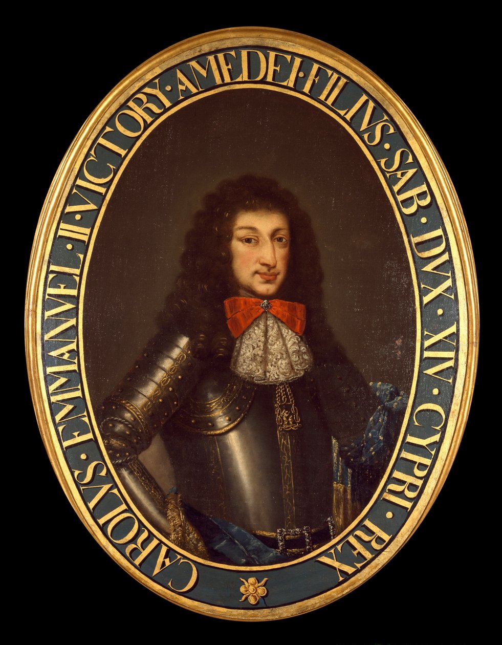 Porträtt av Carlo Emanuele II (1634-1675) (Charles Emmanuel av Savojen) Anonym målning. Brescia från 1600-talet, privat samling - Porträtt av Karl Emmanuel II (Carlo Emanuele II) (1634-1675), hertig av Savojen. Anonym målning 1600-talet. Privat co av Italian School