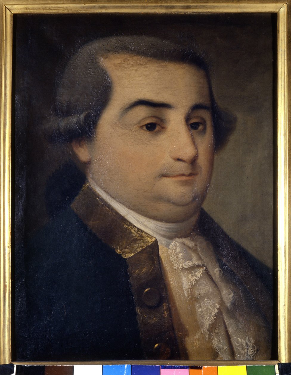 Porträtt av Cesare Bonesana, markis av Beccaria (1738 - 1794), italiensk jurist. Anonym målning från 1700-talet. Museo de Milan. Milano av Italian School