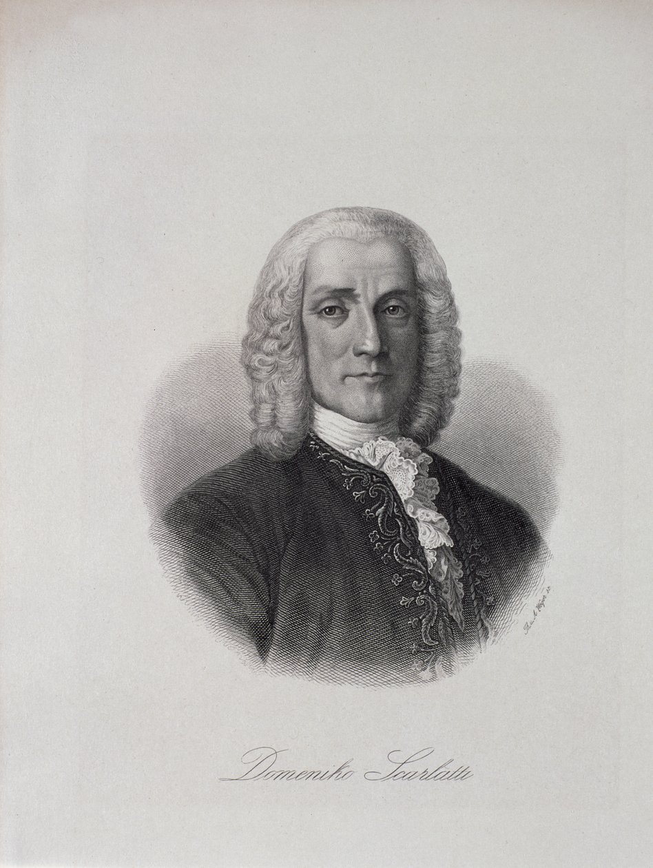 Porträtt av Domenico Scarlatti (1686-1757) av Italian School