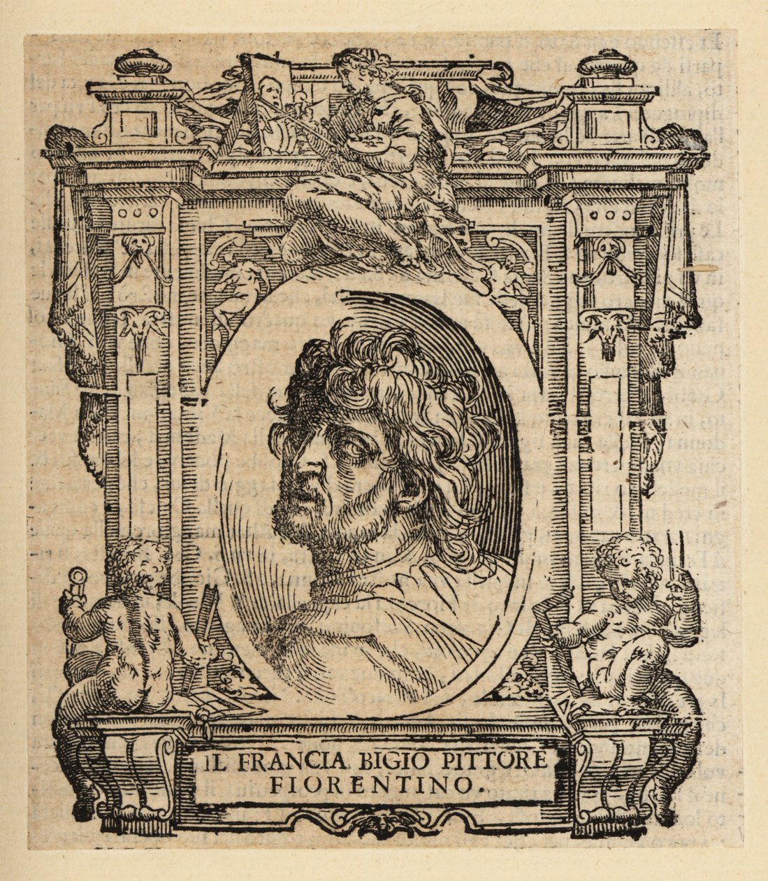 Porträtt av Franciabigio, italiensk målare från den florentinska renässansen av Italian School
