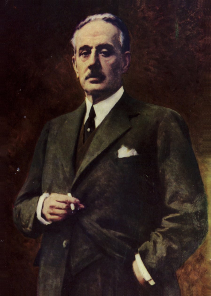 Porträtt av Giacomo Puccini (färglitografi) av Italian School