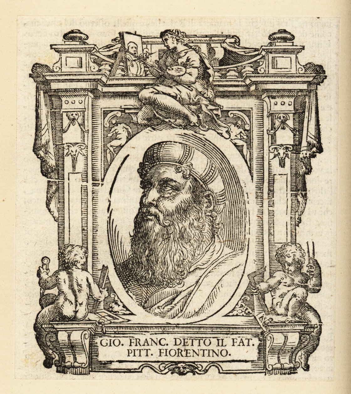 Porträtt av Gianfrancesco Penni eller Giovan Francesco, il Fattore, italiensk målare, cirka 1488-1528 av Italian School