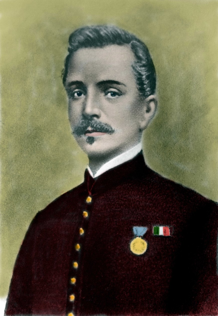 Porträtt av Ippolito NIEVO (1831-61) italiensk författare och patriot. av Italian School